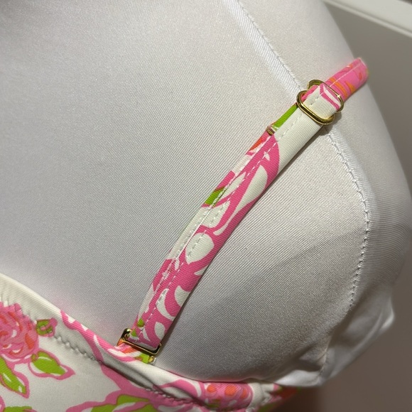 Lilly Pulitzer Tankini Swim Top Women Size Medium adjustable straps - Picture 2 of 6